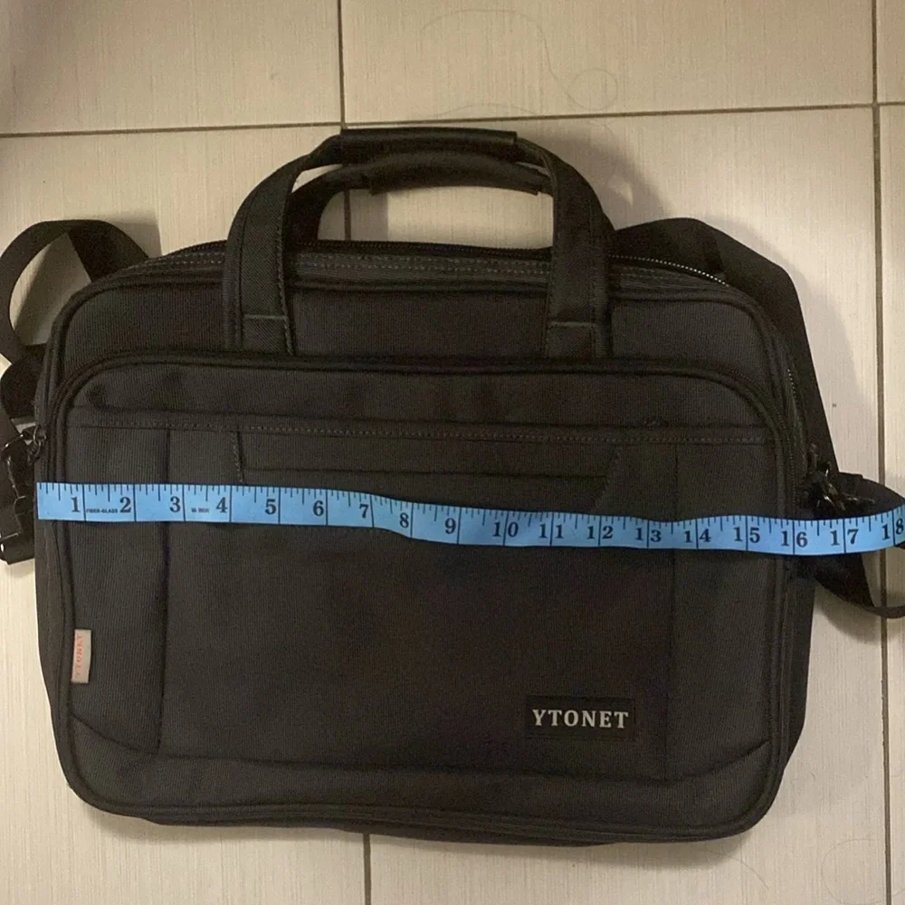 Men Black shoulder bag laptop bag bodycross bag